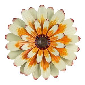 Metal Flower Wall Decor, 16" Wall Art Hanging Decorations For Home Bathroom,🐺